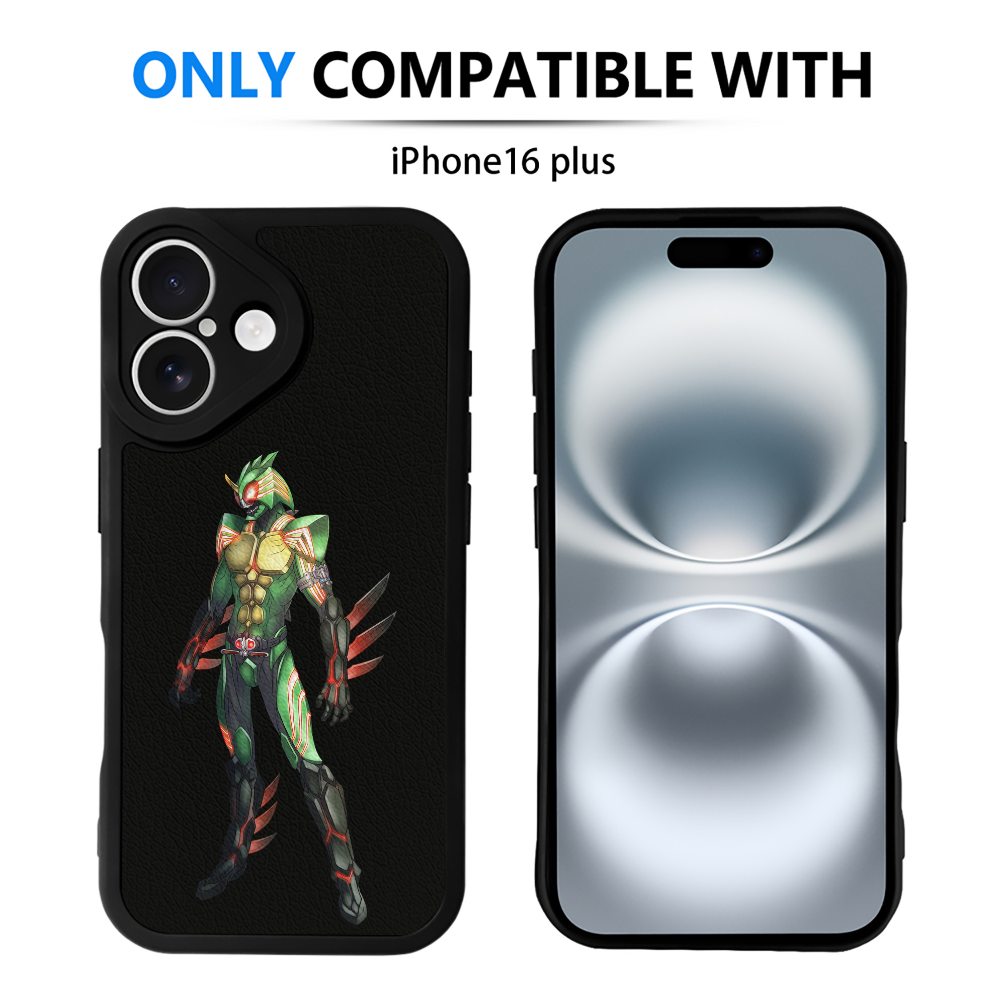 （画像用） ウルトラマン Ultraman 【iPhone 16シリーズ対応】シリコンスマホケース（レザー調） 材質：シリコン